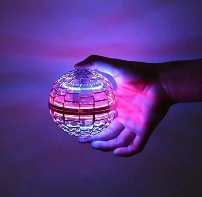 Uçan Top Bumerang Spinner Oyuncaklar El Kumandalı Drone 360° ° Çocuklar için LED Işıklı Dönen Mini UFO